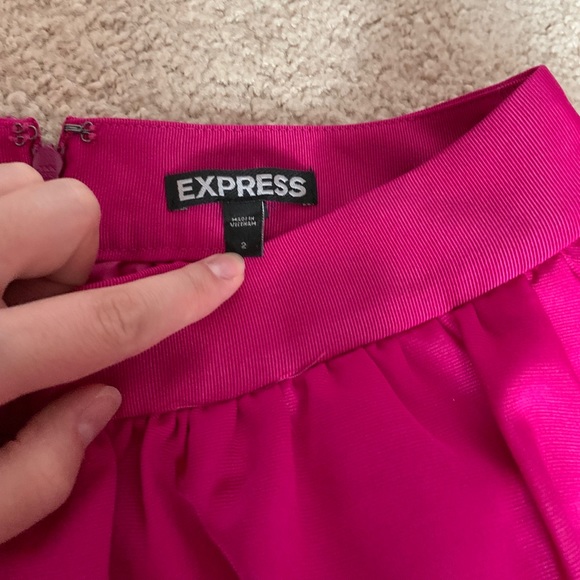 Express pink full midi skirt - Picture 3 of 5